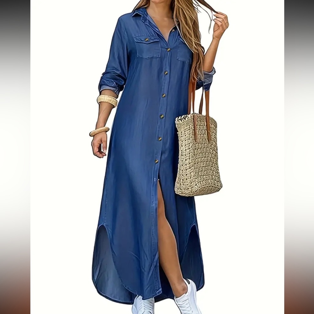 Beautiful blue denim dress size M